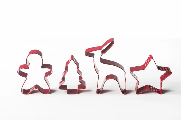 Cortadores de galletas de Navidad Imagen de stock