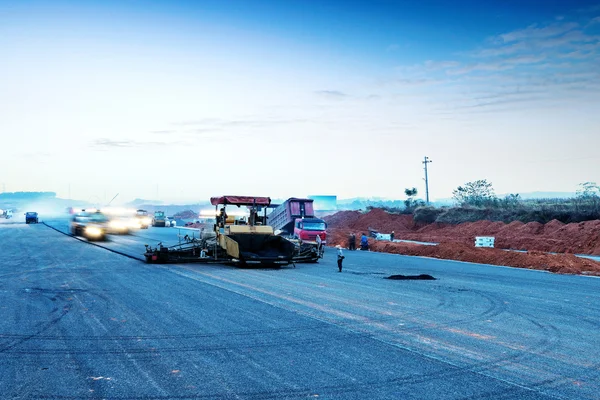 Repair the road construction site — Stock Photo, Image