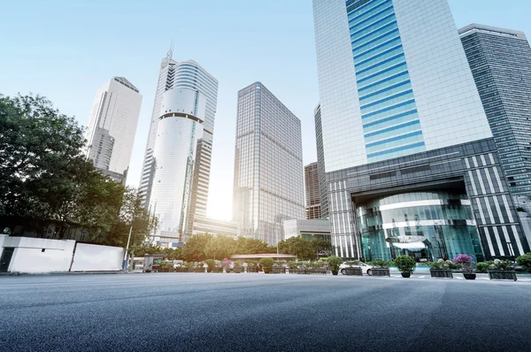 Arranha-céus no centro da cidade de Guangzhou, China — Fotografia de Stock