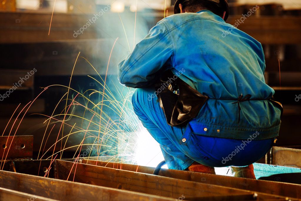 Welding with mig-mag method Stock Photo by ©gyn9037 105094942