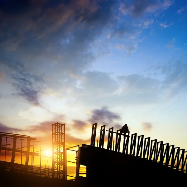 Site de construction du stade — Photo