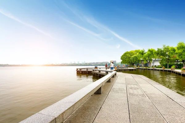 Cina Hangzhou West Lake afterglow — Foto Stock