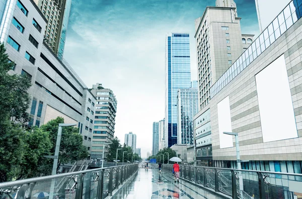 雨成都，中国 — 图库照片