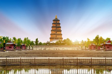 Dayan Pagoda, 652 yılında inşa edilmiştir ve mevcut olan en eski pagodadır. Xi 'an, Çin.