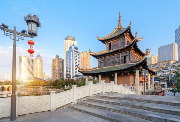 Paisagem Arquitetônica Antiga Famosa Guiyang — Fotografia de Stock