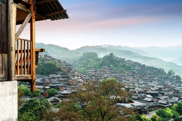 China Guizhou Xijiang Miao Dorf — Stockfoto