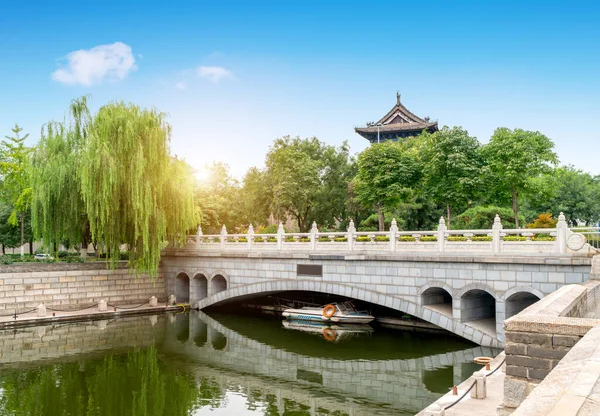 City Wall Meest Complete Oude Stadsmuur China — Stockfoto