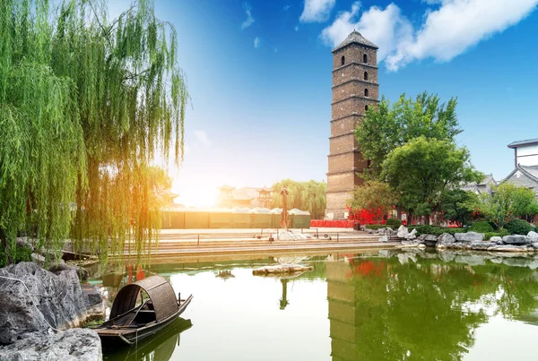 Luoyang Çin Deki Luoyi Antik Şehrinin Manzarası — Stok fotoğraf