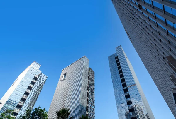 Σύγχρονοι Ουρανοξύστες Στην Επιχειρηματική Περιοχή Xiamen Κίνα — Φωτογραφία Αρχείου