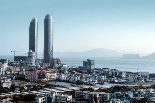 Stadsarchitectuurlandschap Siming District Xiamen China — Stockfoto