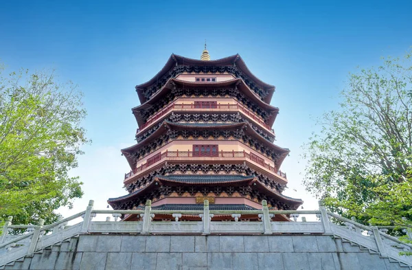 Kinesisk Klassisk Arkitektur Pagoda Boao Och Hainan — Stockfoto
