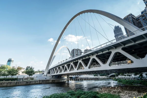 Сучасні Висотні Будівлі Міст Міський Ландшафт Гвіана Китай — стокове фото
