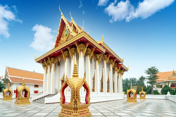 Krásný Thajský Buddhistický Chrám Svatým Místem Pro Thajský Lid — Stock fotografie