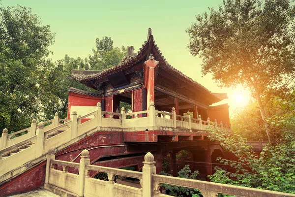 Стародавні Будівлі Храмі Байма Лоян Китай — стокове фото