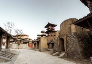 Qin ve Han antik şehir parkı, Guizhou, Çin.