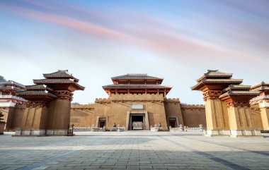 Qin ve Han antik şehir parkı, Guizhou, Çin.