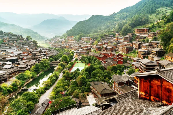 Kina Guizhou Xijiang Miao Village — Stockfoto