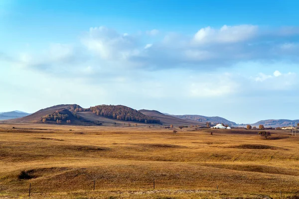 Lever Soleil Belles Vues Sur Montagne Les Prairies — Photo