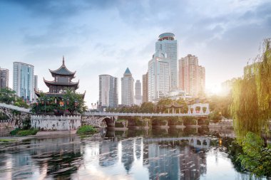 Guiyang 'ın ünlü Antik Mimari Arazisi.