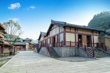 Qin ve Han antik şehir parkı, Guizhou, Çin.