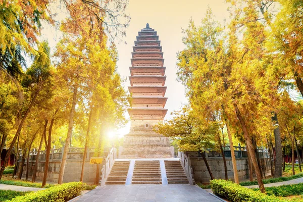 Pagoda Qiyun Świątyni Baima Luoyang Chiny — Zdjęcie stockowe