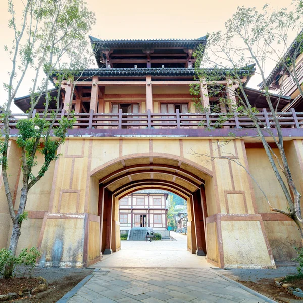 Ancient City Gate Guizhou China — Fotografia de Stock