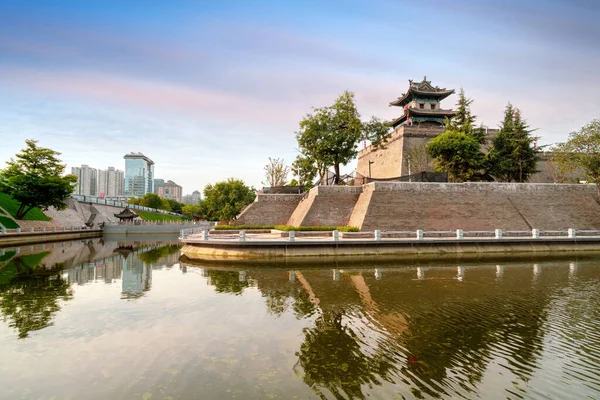 City Wall Mais Completa Muralha Cidade Antiga China — Fotografia de Stock