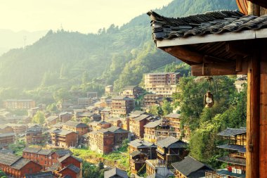 Çin Guizhou Xijiang Miao Köyü