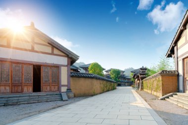 Qin ve Han antik şehir parkı, Guizhou, Çin.