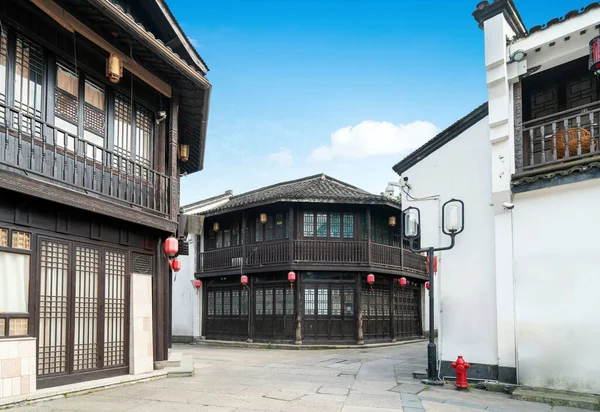 Traditionelle Architektur Und Gassen Hangzhou — Stockfoto