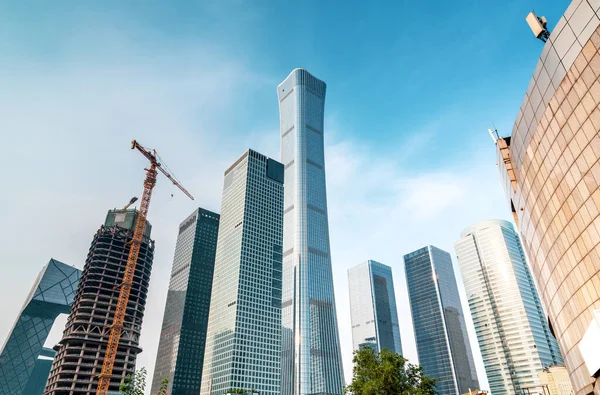 High Rise Buildings Financial District City Beijing China — Stock Photo, Image