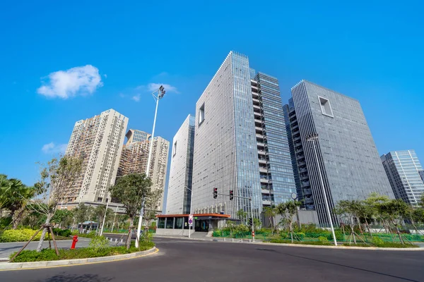 Moderna Skyskrapor Affärsdistriktet Xiamen Kina — Stockfoto