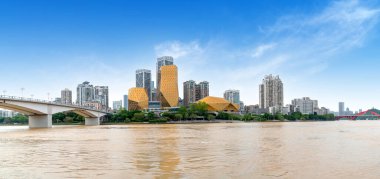 Çin Guangxi Liuzhou Şehri Skyline