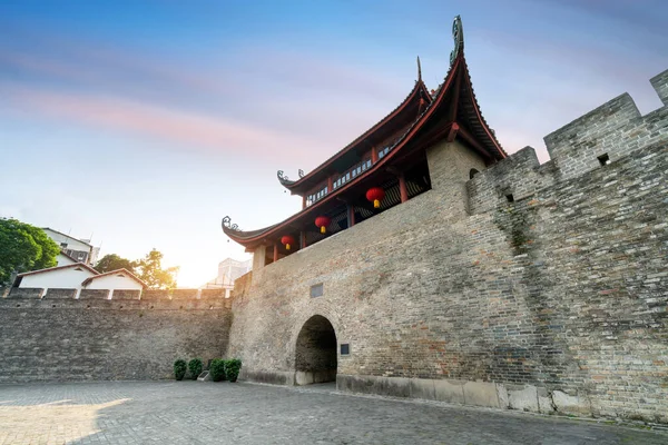 Portão Cidade Antiga Nanning Guangxi China — Fotografia de Stock