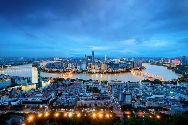 Panorama Liuzhou Guangxi China — Fotografia de Stock