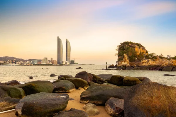 Urbane Architektur Und Yanwu Brücke Bezirk Siming Xiamen — Stockfoto