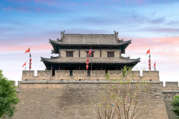 Város Fala Kína Legteljesebb Ősi Városfala — Stock Fotó