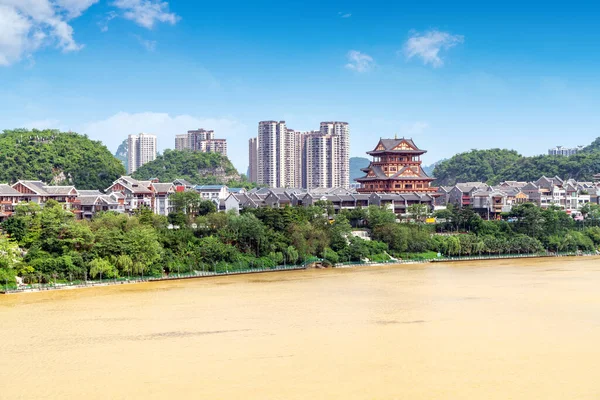 Scenery Liujiang River Liuzhou Guangxi China — Stock Photo, Image