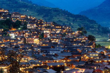 Çin Guizhou Xijiang Miao Köyü