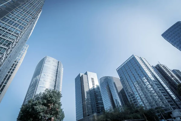 Rascacielos Modernos Distrito Financiero Xiamen China — Foto de Stock