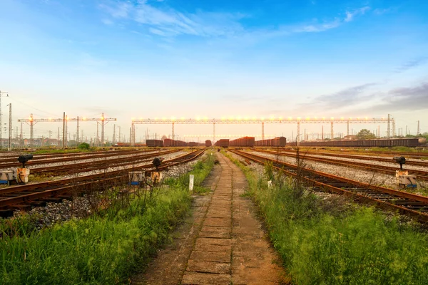 Centro de transporte ferroviario — Foto de Stock