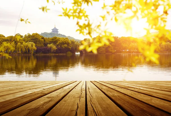 Pagode du lac Hangzhou Ouest — Photo