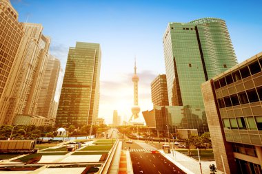 LuJiaZui Finans Merkezi gökdelen shanghai