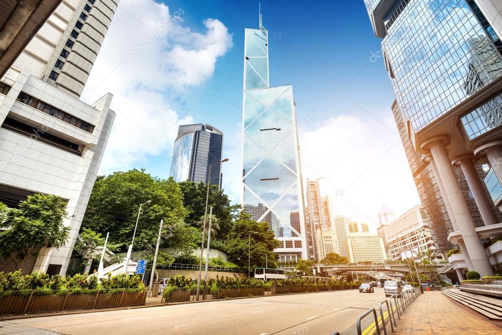 The streets of Hong Kong