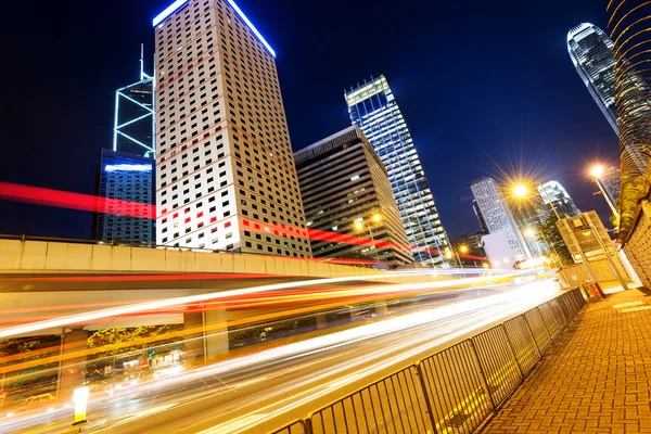 Modern city at night — Stock Photo, Image