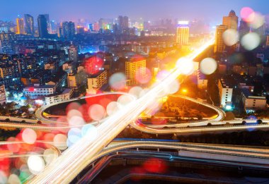 gece modern kentsel Viyadüğü