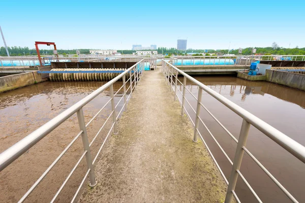 Planta de tratamiento de aguas residuales — Foto de Stock