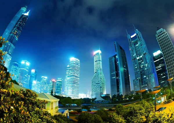 Shanghai nacht — Stockfoto