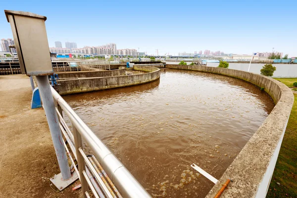 Planta de tratamiento de aguas residuales — Foto de Stock