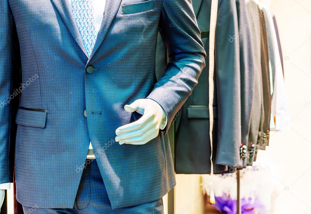 Mall mannequins and suit and tie